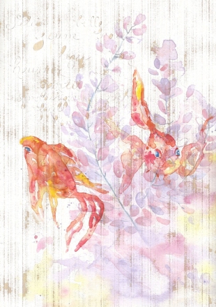 Goldfish and Wisteria